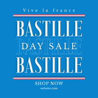Happy Bastille Day Instagram Post Design