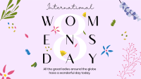 Women's Day Flower Overall Facebook event cover Image Preview