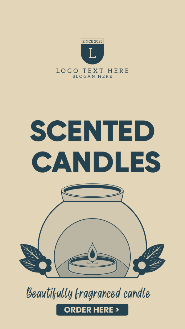 Fragranced Candles Instagram Story Design Image Preview