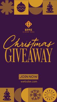 Christmas Season Giveaway Facebook Story Design