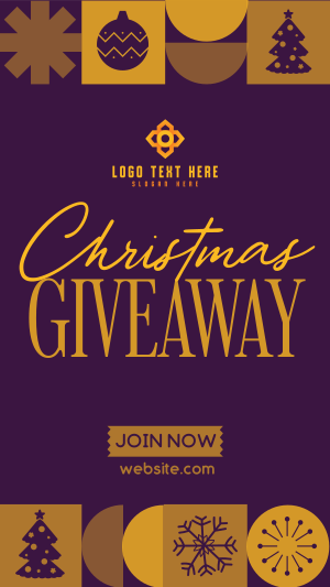 Christmas Season Giveaway Facebook story Image Preview