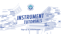 Music Instruments Tutorial Facebook Event Cover Design