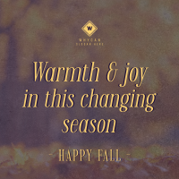 Autumn Season Quote Instagram Post Design