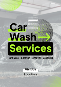 Unique Car Wash Service Poster Image Preview