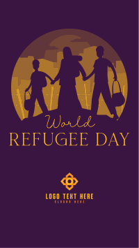 Refugees Silhouette TikTok video Image Preview