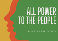 Black History Movement Postcard Design