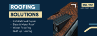 Roofing Solutions Facebook cover Image Preview