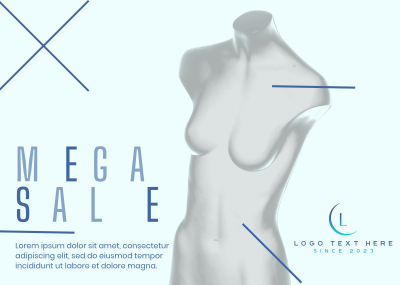 Sculpted Mannequin Postcard Image Preview