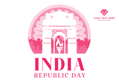 Republic Day Celebration Postcard Image Preview