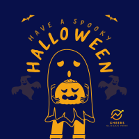 Trick or Treat Ghost Instagram post Image Preview