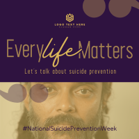 Simple Suicide Prevention Campaign Instagram post Image Preview