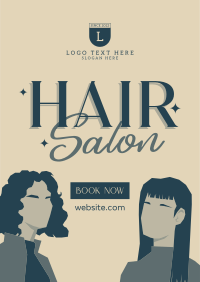 Fancy Hair Salon Flyer Design
