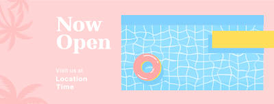 Open Now Pool Facebook cover Image Preview