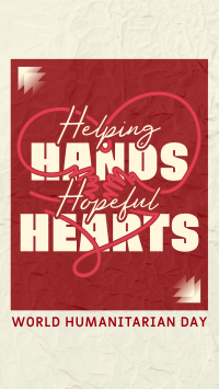 Humanitarian Hopeful Hearts Instagram Reel Design