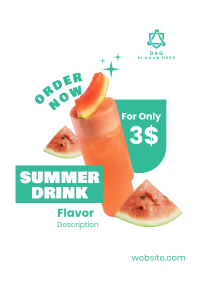 Summer Drink Flavor  Flyer Image Preview