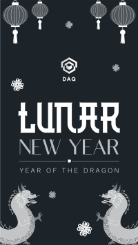 Lucky Lunar New Year Facebook Story Design