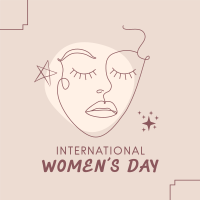 International Women's Day Illustration Instagram Post Image Preview