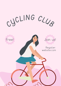 Bike Club Illustration Flyer Image Preview