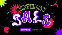 Hippie Birthday Sale Facebook event cover Image Preview