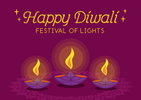 Happy Diwali Postcard Image Preview