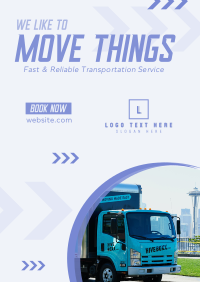 Trucking Service Company Flyer Design