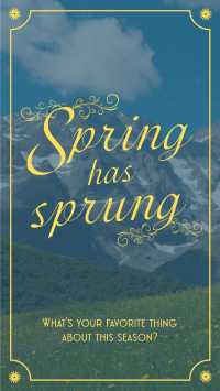 Spring Mountains Instagram Reel Design