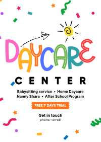 Cute Daycare Poster Image Preview