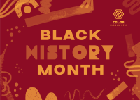 Black History Celebration Postcard Image Preview