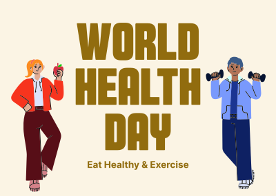 World Health Day Postcard Image Preview