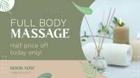 Massage Promo Facebook Event Cover Design