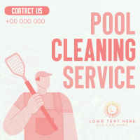 Let Me Clean That Pool Instagram Post Design