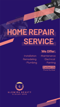 Modern Repair Service Facebook story Image Preview