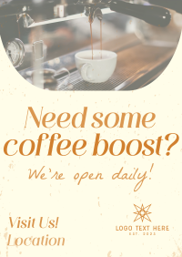 Coffee Customer Engagement Poster Design