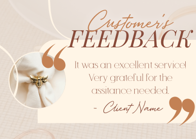 Minimalist Customer Feedback Postcard Image Preview