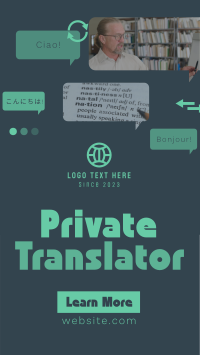 Modern Minimal Translation Service YouTube short Image Preview