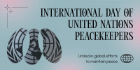 Minimalist Day of United Nations Peacekeepers Twitter post Image Preview