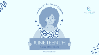 Juneteenth Woman Facebook Event Cover Design