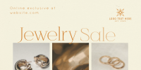 Luxurious Jewelry Sale Twitter Post Design