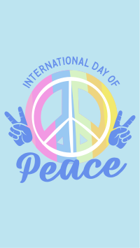 Peace Day Symbol Facebook Story Design