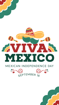 Viva Mexico Sombrero Instagram Story Design