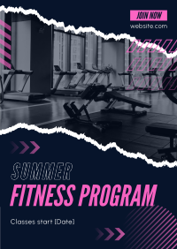 Ripped Off Summer Fitness Flyer Image Preview