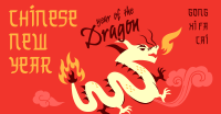 Playful Chinese Dragon Facebook ad Image Preview