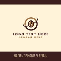 Coffee Bean Cafe Business Card Design