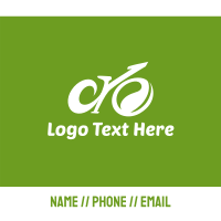 Abstract Eco Bike Business Card Design