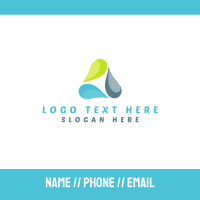 Drop Triangle Business Card Design