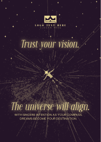 Manifest Your Dream Quote Poster Design