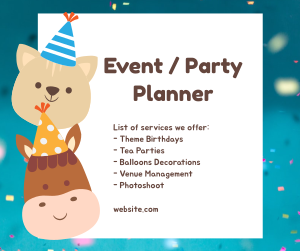 Kids Party Facebook post Image Preview