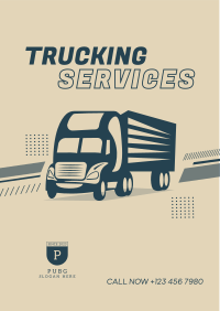 Truck Delivery Services Flyer Image Preview