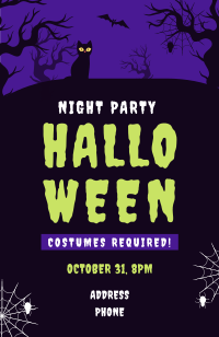 Spooky Midnight Sale Invitation Design