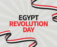 Egypt Revolution Day Facebook Post Design